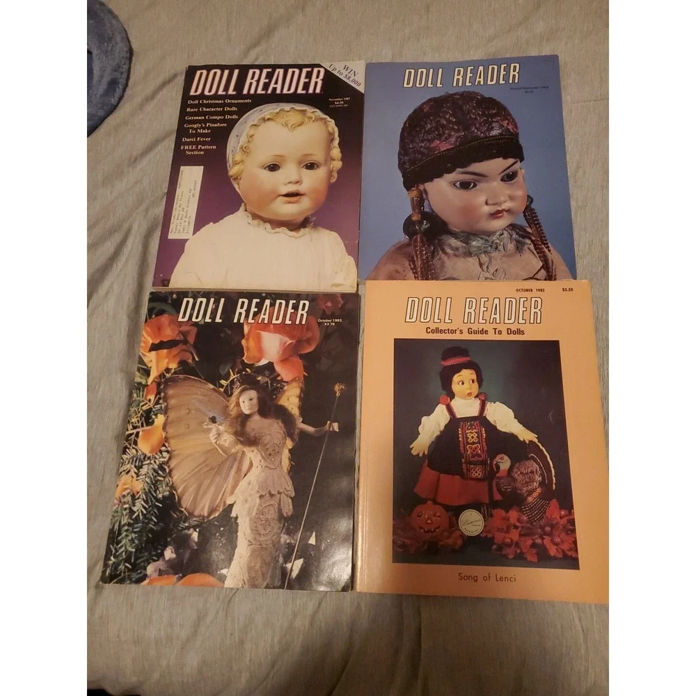 Doll Reader Collectors Magazine Lot of Four 1982,1983, 1987Issues Complete